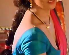 Hot cleavage show tamil video cut part, beautiful tamil  saree