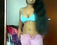 Srilankan teen strips and teases - MyDesiTube porn video