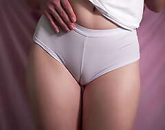 Local Cameltoe Rag In Tight White Knickers