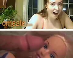 Omegle Boomerang Cum on Barbie Doll Side-splitting Facial Eccentric She Likes It together with As a matter of actual fact