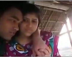 Two couples romantic in hut