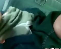 Hijab Arab whore in car