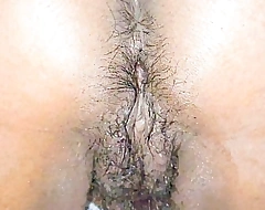 Nice view of my wifees hairy pussy