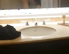 Asian wife sucking cock in bathtub