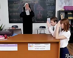 Christian NUN not as a result holy with students- Lilly Excursion and xxx Alexa Nova