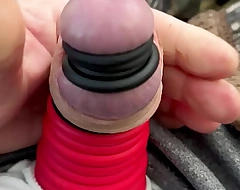 14 Cockrings - Mushroom Head Pump Session and Foreskin Stretch - I Pump For Her - March 2024 Gains - Fleshlightman1000