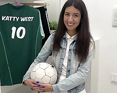 Public football agent - Cutie becomes a real football player after casting