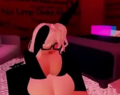 these 2 girls going at it (roblox)