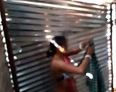 Desi girl maid bath in project shed new one.. first upload