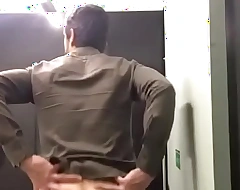 married latino dad shows off at work