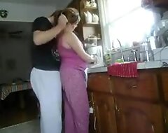 Fucking white women in kitchen