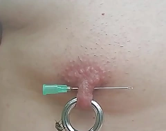 Flies On My With Canula And 5mm Circular Piercing Double Pierced Right Nipple