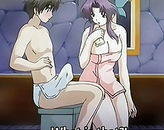 Step Mom gives a Bath to her 18yo Step Son - Hentai Uncensored [Subtitled]