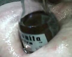 beer bottle unincumbered anus
